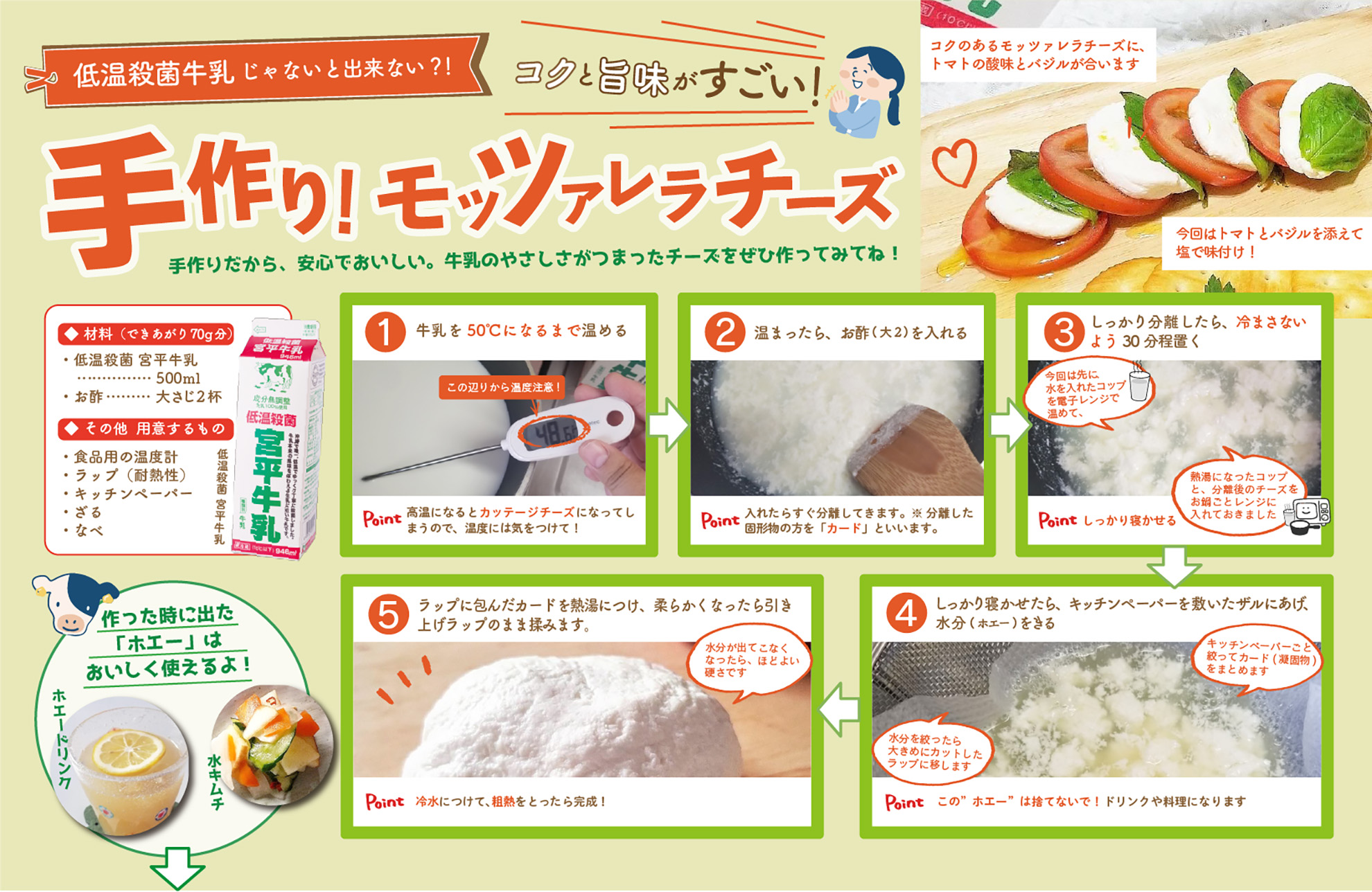 モッツァレラチーズレシピ